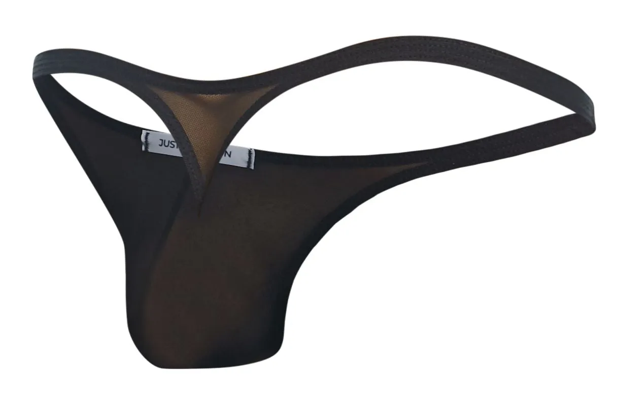 Bekleidung_Justin   Simon_Herrenunterwäsche JUSTIN SIMON XSJ03 Klassische Tangas Farbe Schwarz Mesh