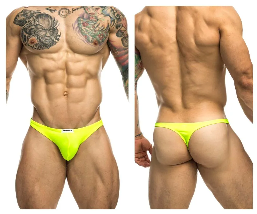 Bekleidung_Justin   Simon_Herrenunterwäsche JUSTIN SIMON XSJ03 Klassische Tangas Farbe Neon Grün