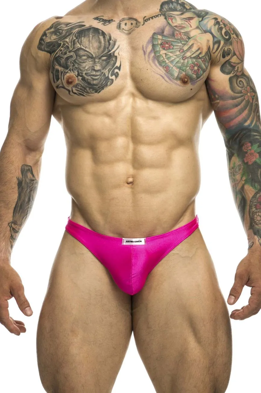 Kleidung_Justin   Simon_Herrenunterwäsche JUSTIN SIMON XSJ03 Klassische Tangas Farbe Rosa