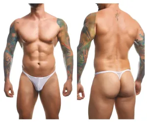 Bekleidung_Justin   Simon_Herrenunterwäsche JUSTIN SIMON XSJ03 Klassische Tangas Farbe Weiß Mesh