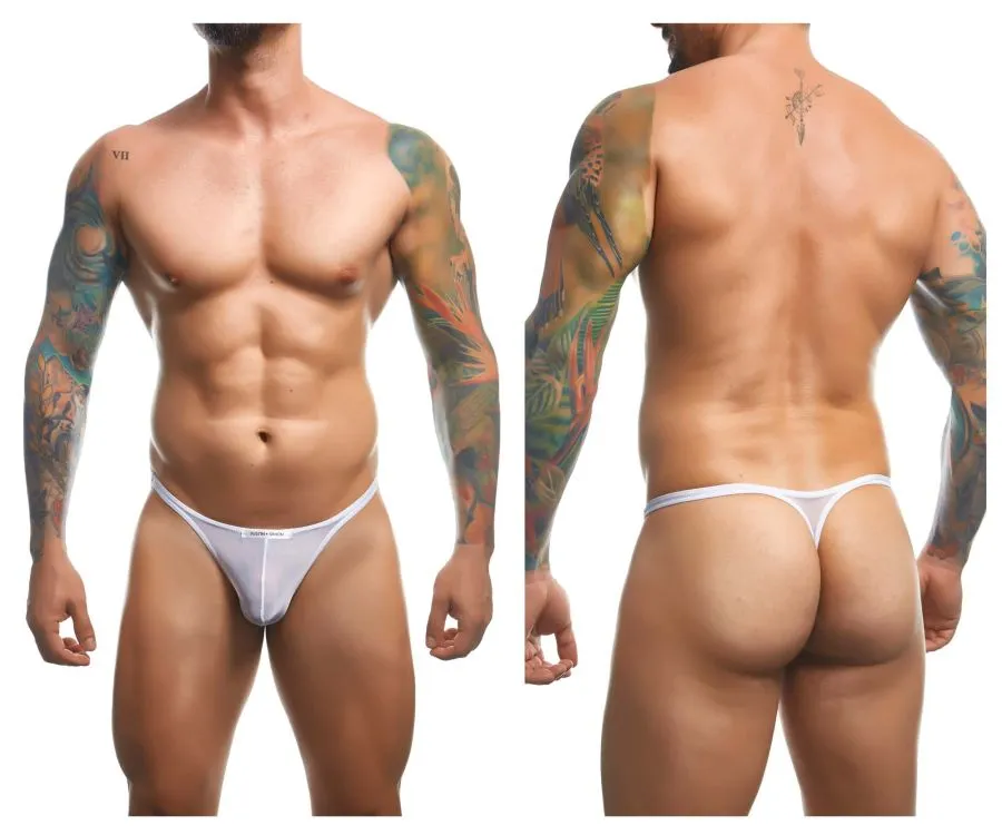 Bekleidung_Justin   Simon_Herrenunterwäsche JUSTIN SIMON XSJ03 Klassische Tangas Farbe Weiß Mesh