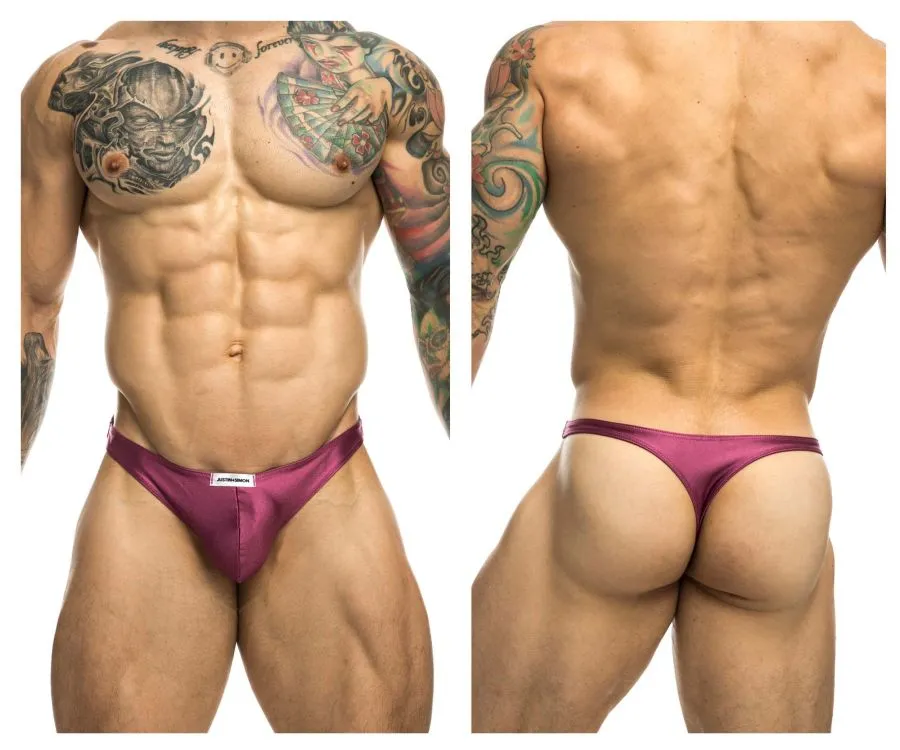 Bekleidung_Justin   Simon_Herrenunterwäsche JUSTIN SIMON XSJ03 Klassische Tangas Farbe Weinrot