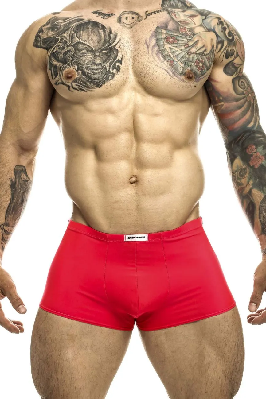 Kleidung_Justin   Simon_Herrenunterwäsche JUSTIN SIMON XSJ08 Klassische Slips Farbe Koralle