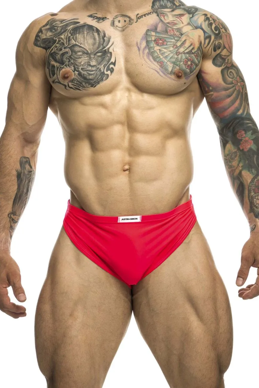 Kleidung_Justin   Simon_Herrenunterwäsche JUSTIN SIMON XSJ09 Laufshorts Farbe Koralle