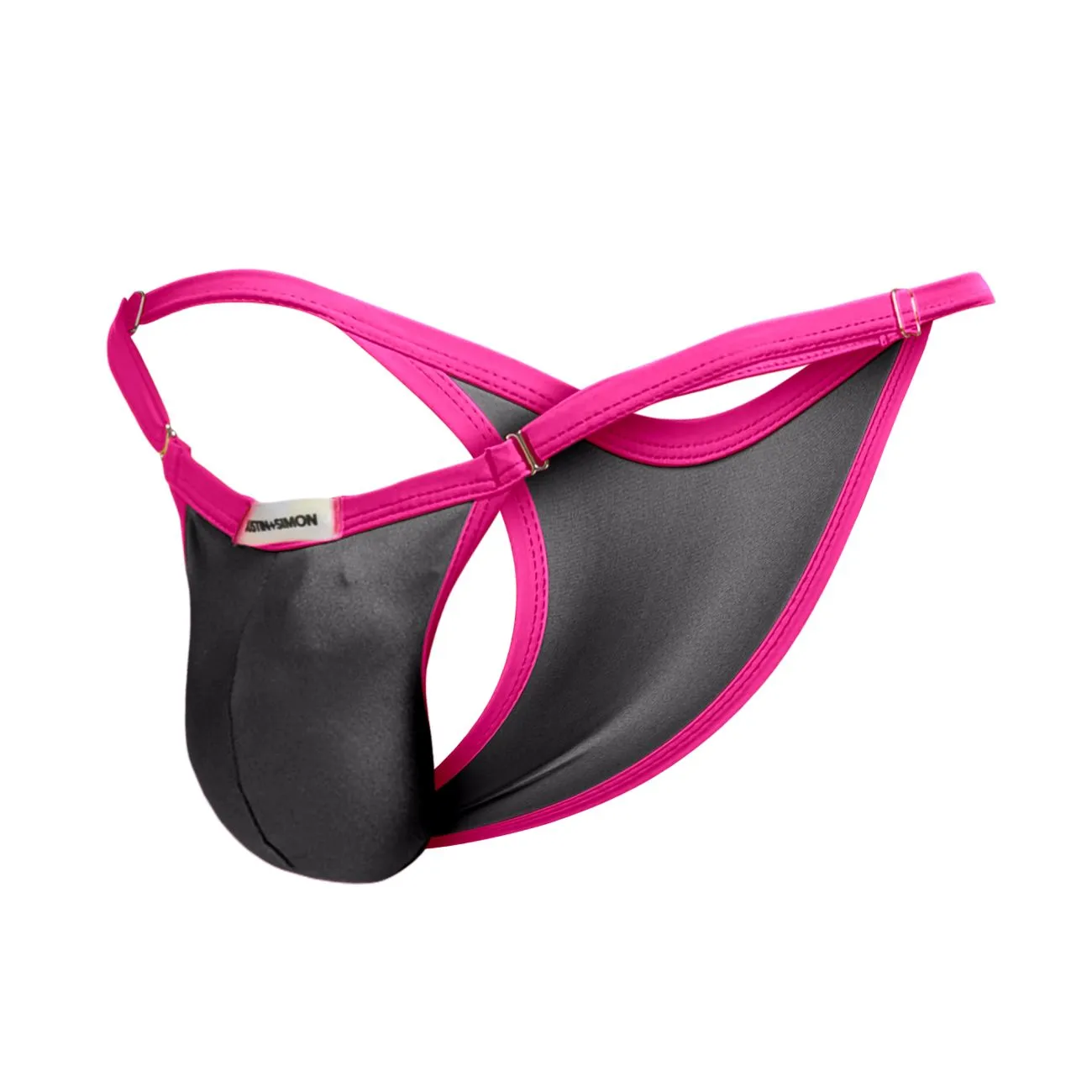 Kleidung_Justin   Simon_Herrenunterwäsche JUSTIN SIMON XSJ12 Bikini Einfarbig Grau