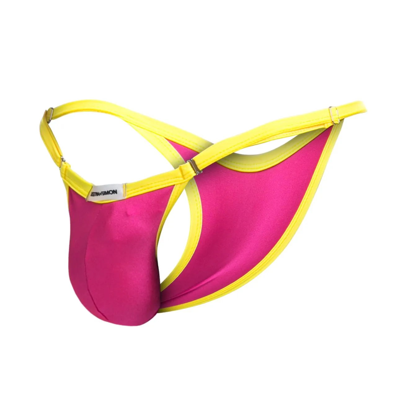 Kleidung_Justin   Simon_Herrenunterwäsche JUSTIN SIMON XSJ12 Bikini Einfarbig Knallrosa