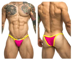 Kleidung_Justin   Simon_Herrenunterwäsche JUSTIN SIMON XSJ12 Bikini Einfarbig Knallrosa