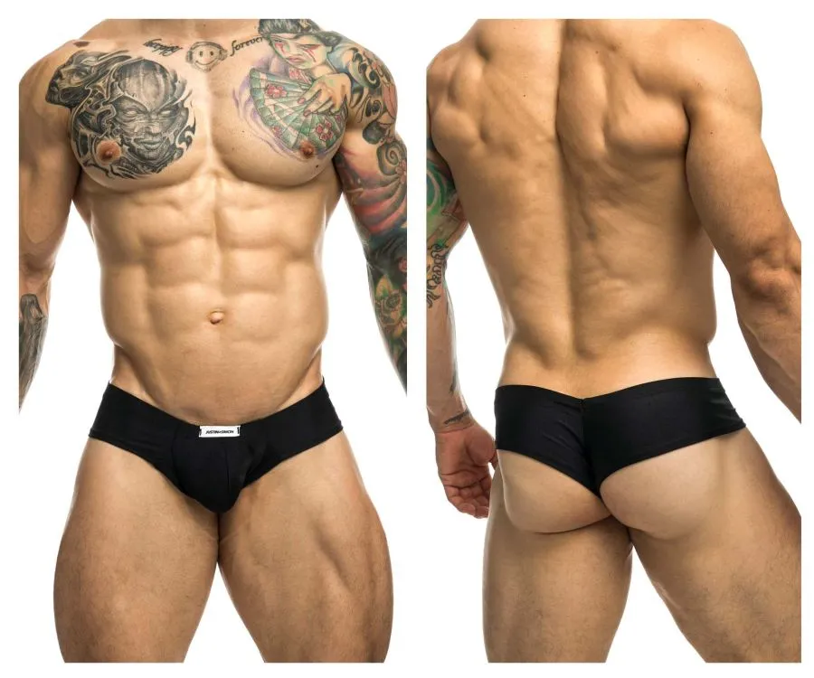 Bekleidung_Justin   Simon_Herrenunterwäsche JUSTIN SIMON XSJ22 Cheek Slip Farbe Schwarz