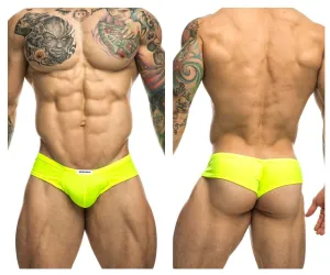 Bekleidung_Justin   Simon_Herrenunterwäsche JUSTIN SIMON XSJ22 Cheek Briefs Farbe Neon Grün
