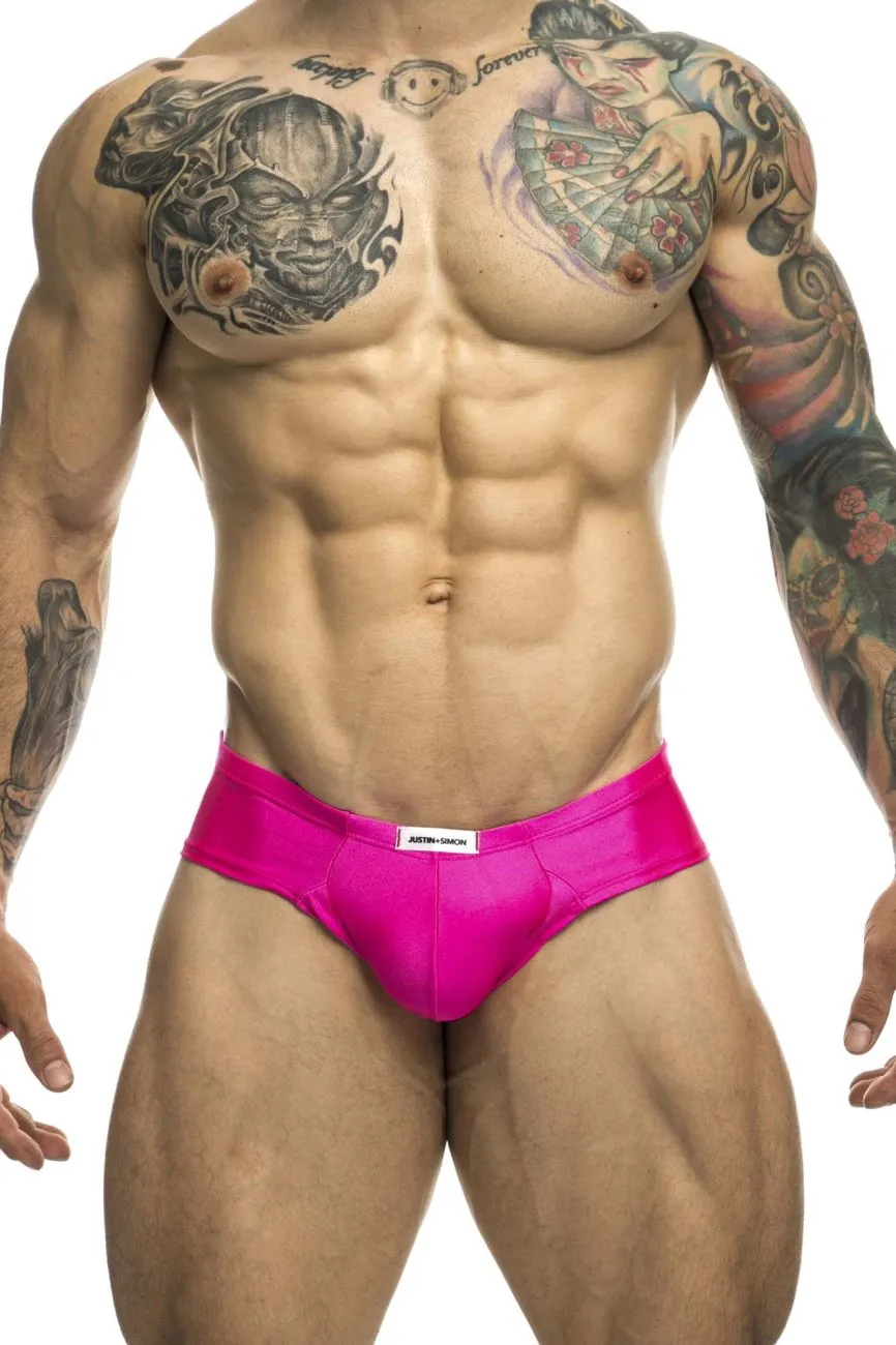 Bekleidung_Justin   Simon_Herrenunterwäsche JUSTIN SIMON XSJ22 Cheek Briefs Farbe Rosa