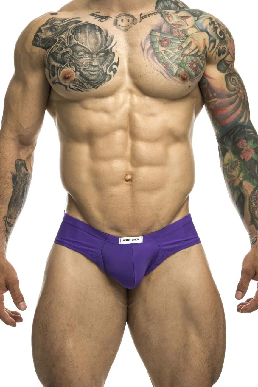 Bekleidung_Justin   Simon_Herrenunterwäsche JUSTIN SIMON XSJ22 Cheek Briefs Farbe Lila