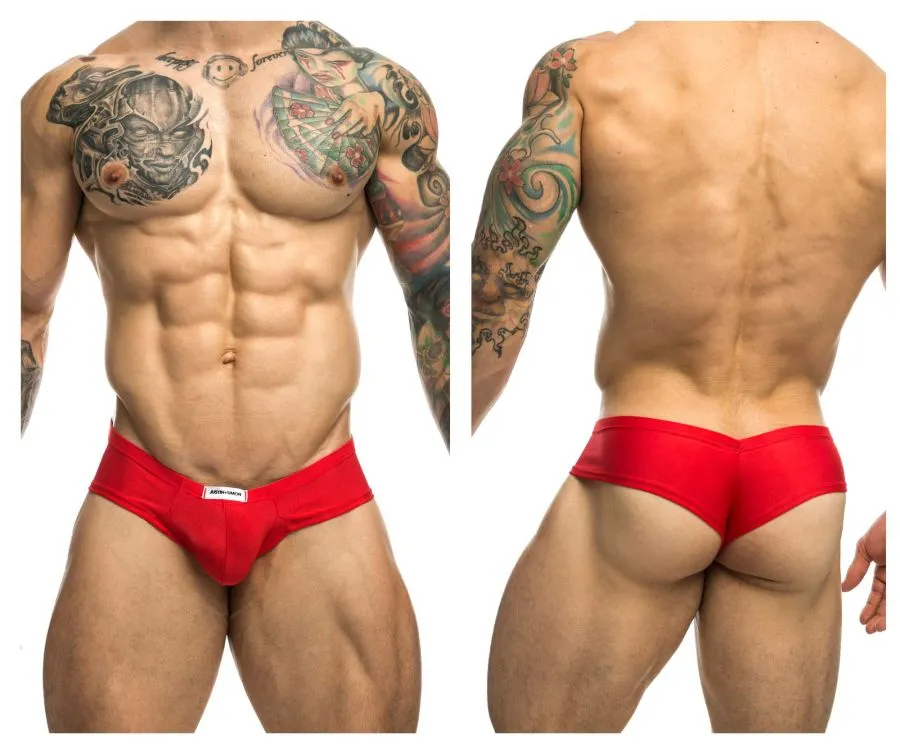 Bekleidung_Justin   Simon_Herrenunterwäsche JUSTIN SIMON XSJ22 Cheek Briefs Farbe Rot