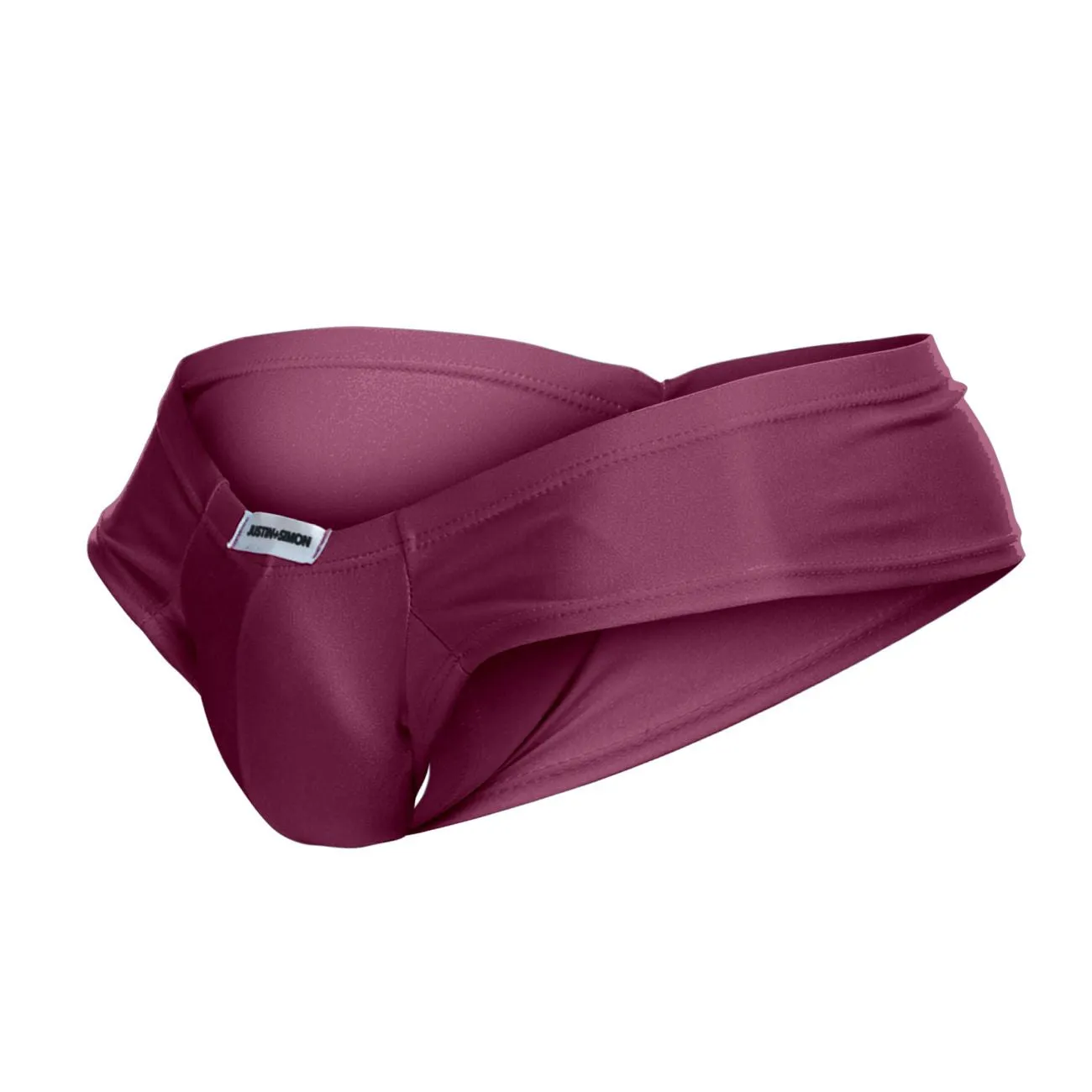 Bekleidung_Justin   Simon_Herrenunterwäsche JUSTIN SIMON XSJ22 Cheek Slips Farbe Weinrot