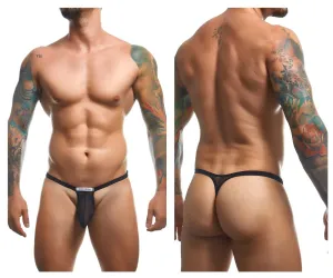 Clothing_Justin   Simon_Mens Underwear JUSTIN SIMON XSJBU02 Bulge Thongs Color Black Mesh