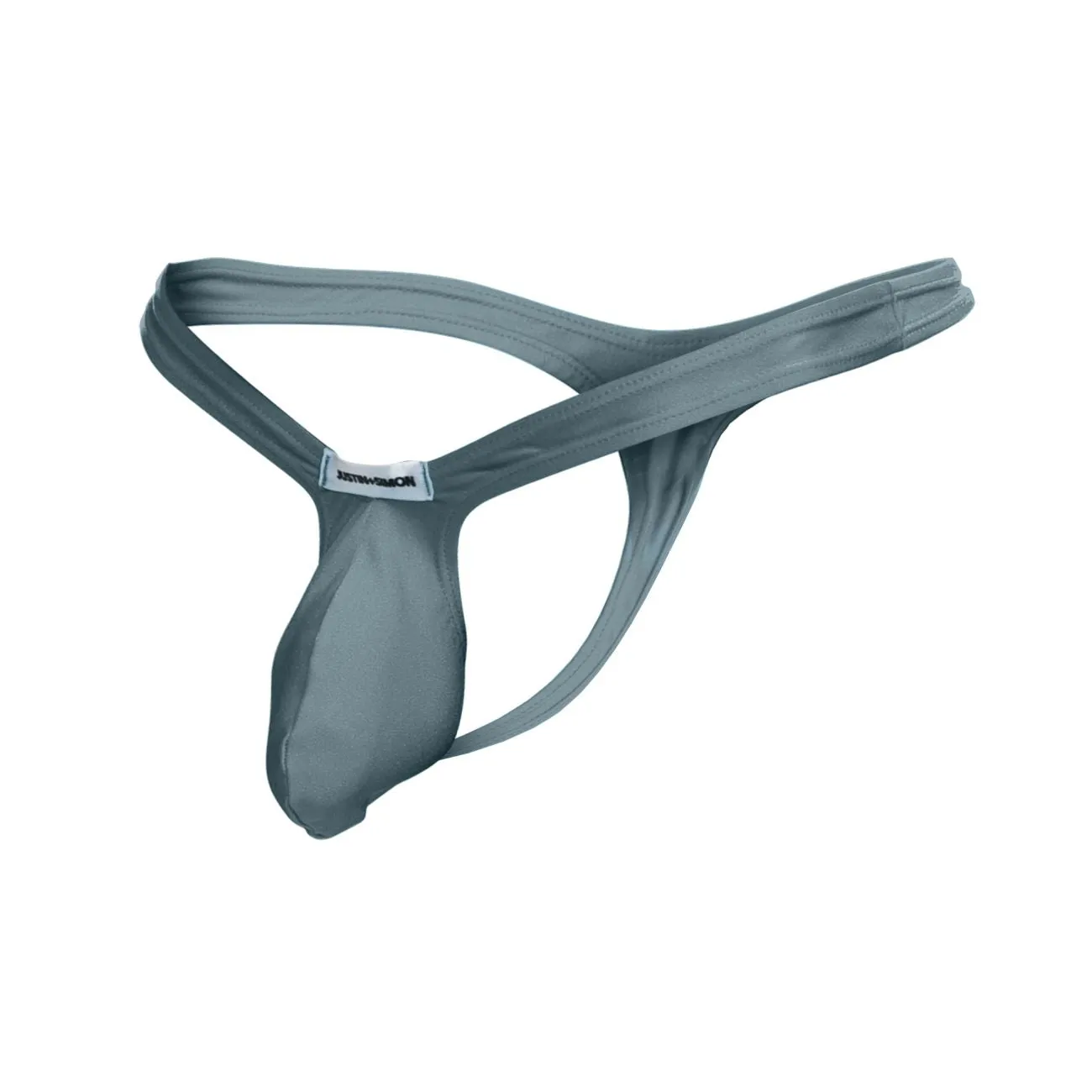 Kleidung_Justin   Simon_Herrenunterwäsche JUSTIN SIMON XSJBU02 String-Tanga mit Hervorhebung Farbe Metallgrün