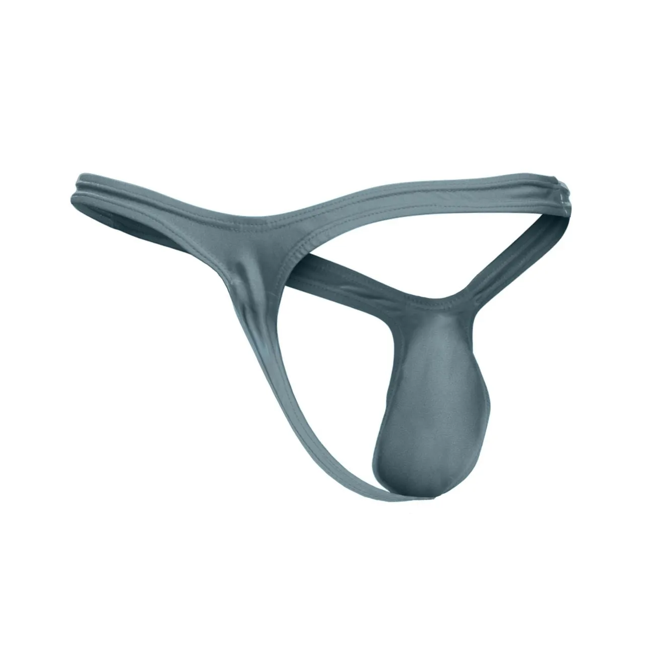 Kleidung_Justin   Simon_Herrenunterwäsche JUSTIN SIMON XSJBU02 String-Tanga mit Hervorhebung Farbe Metallgrün