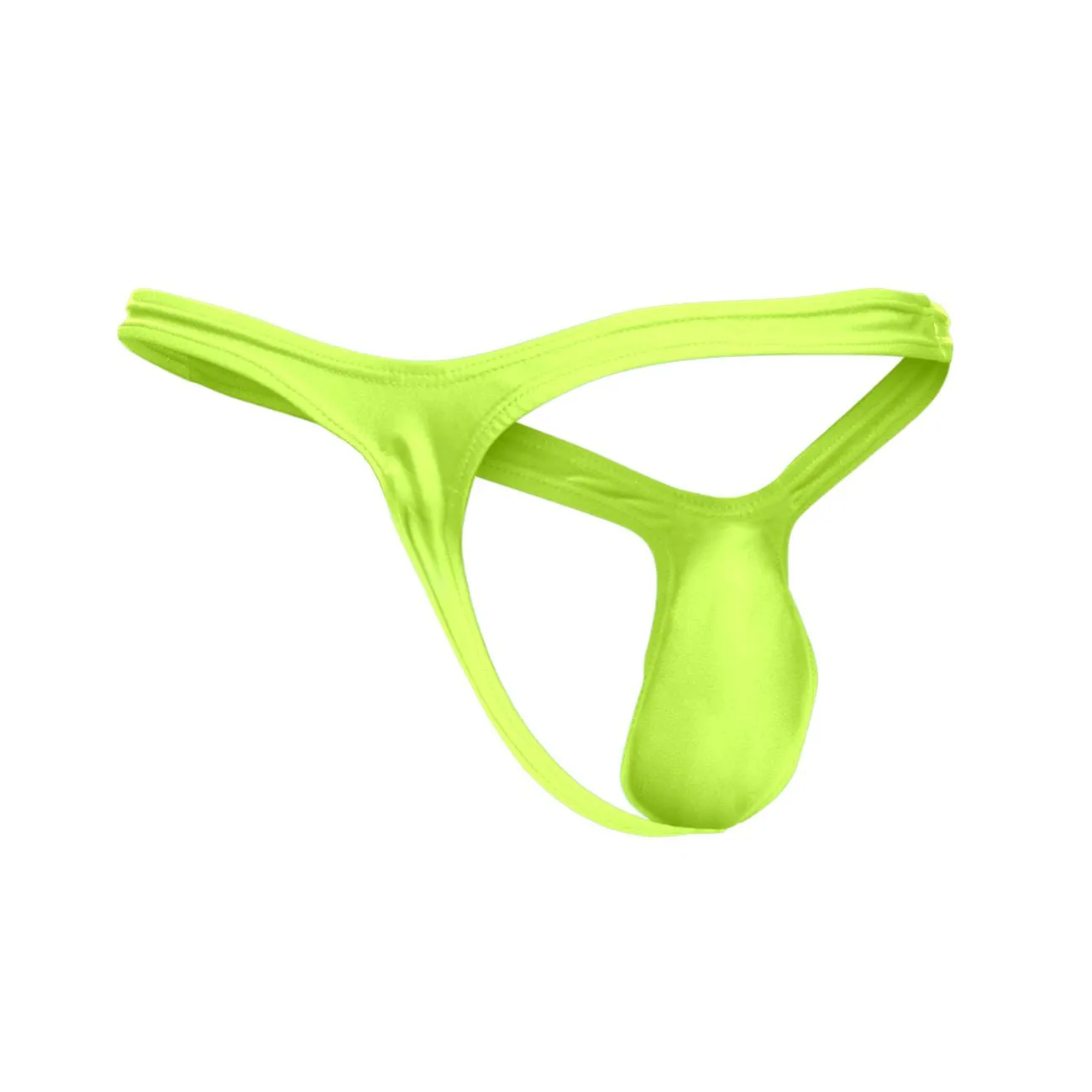 Kleidung_Justin   Simon_Herrenunterwäsche JUSTIN SIMON XSJBU02 String-Tanga mit Hervorhebung Farbe Neon Grün