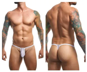 Bekleidung_Justin   Simon_Herrenunterwäsche JUSTIN SIMON XSJBU02 String-Tanga mit Ausformung Farbe Weiß Mesh