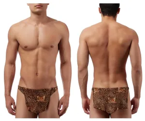 Clothing_Male Power_Mens Underwear Male Power 329030 Animal Tarzan Thong Color Brown