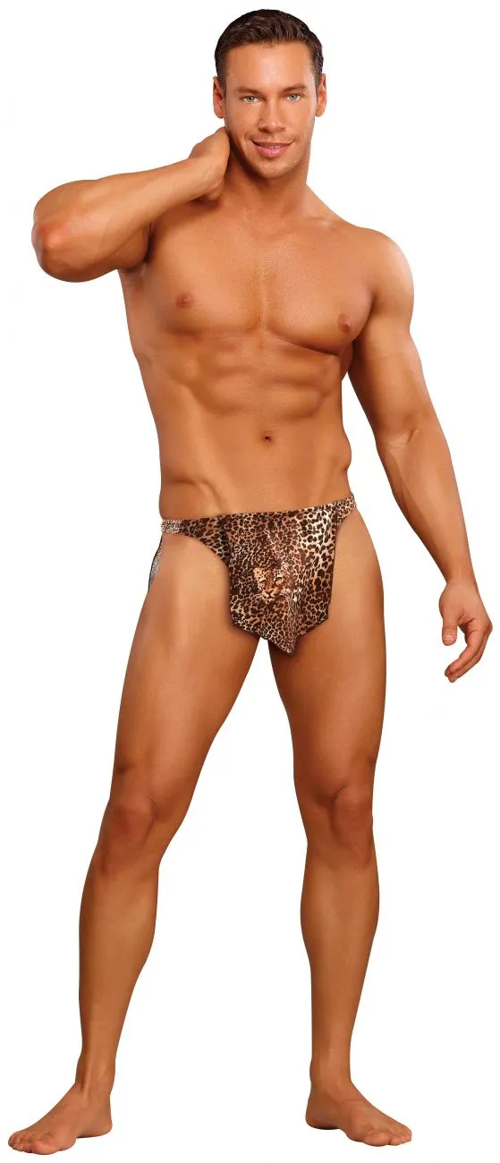 Bekleidung_Herren Power_Herrenunterwäsche Male Power 329030 Animal Tarzan Tanga Farbe Braun