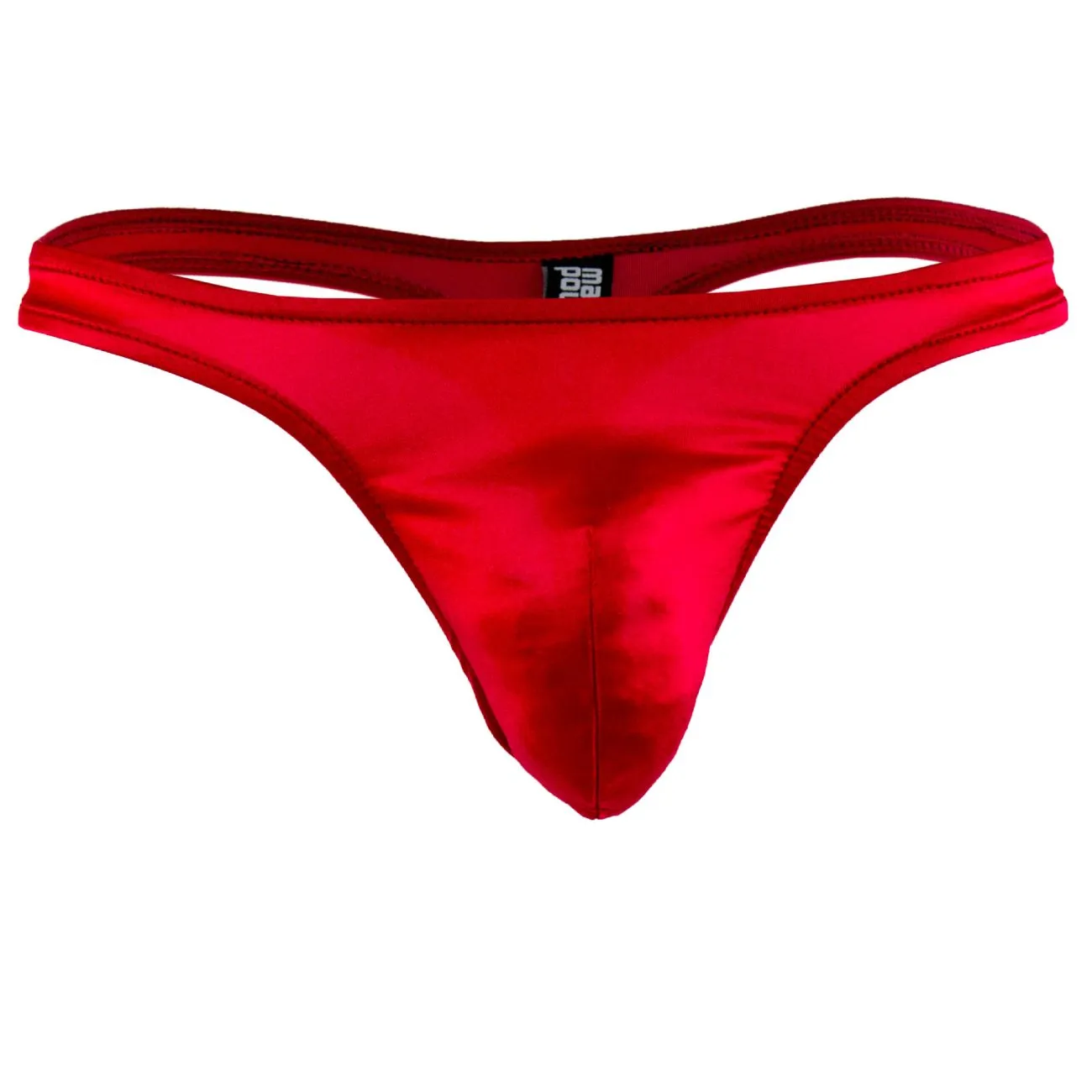 Bekleidung_Herren Power_Herrenunterwäsche Male Power 442076 Satin Lycra Bong Tanga Farbe Rot