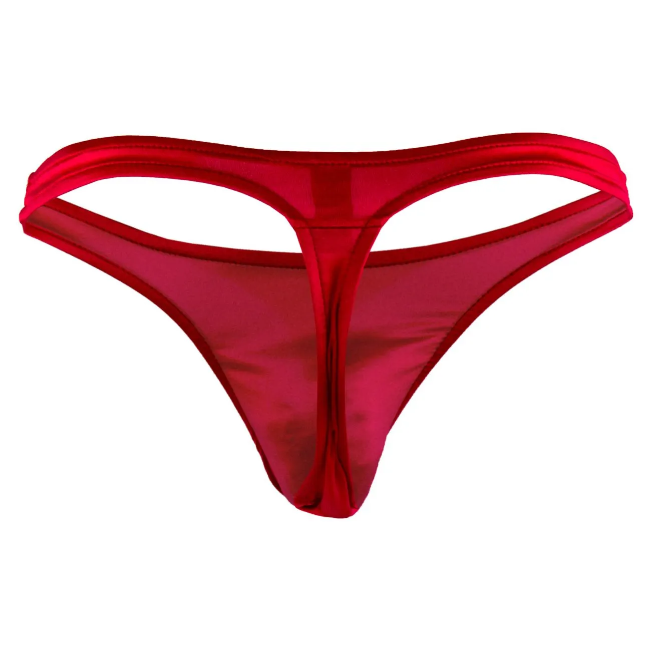 Bekleidung_Herren Power_Herrenunterwäsche Male Power 442076 Satin Lycra Bong Tanga Farbe Rot
