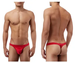 Clothing_Male Power_Mens Underwear Male Power 442076 Satin Lycra Bong Thong Color Red