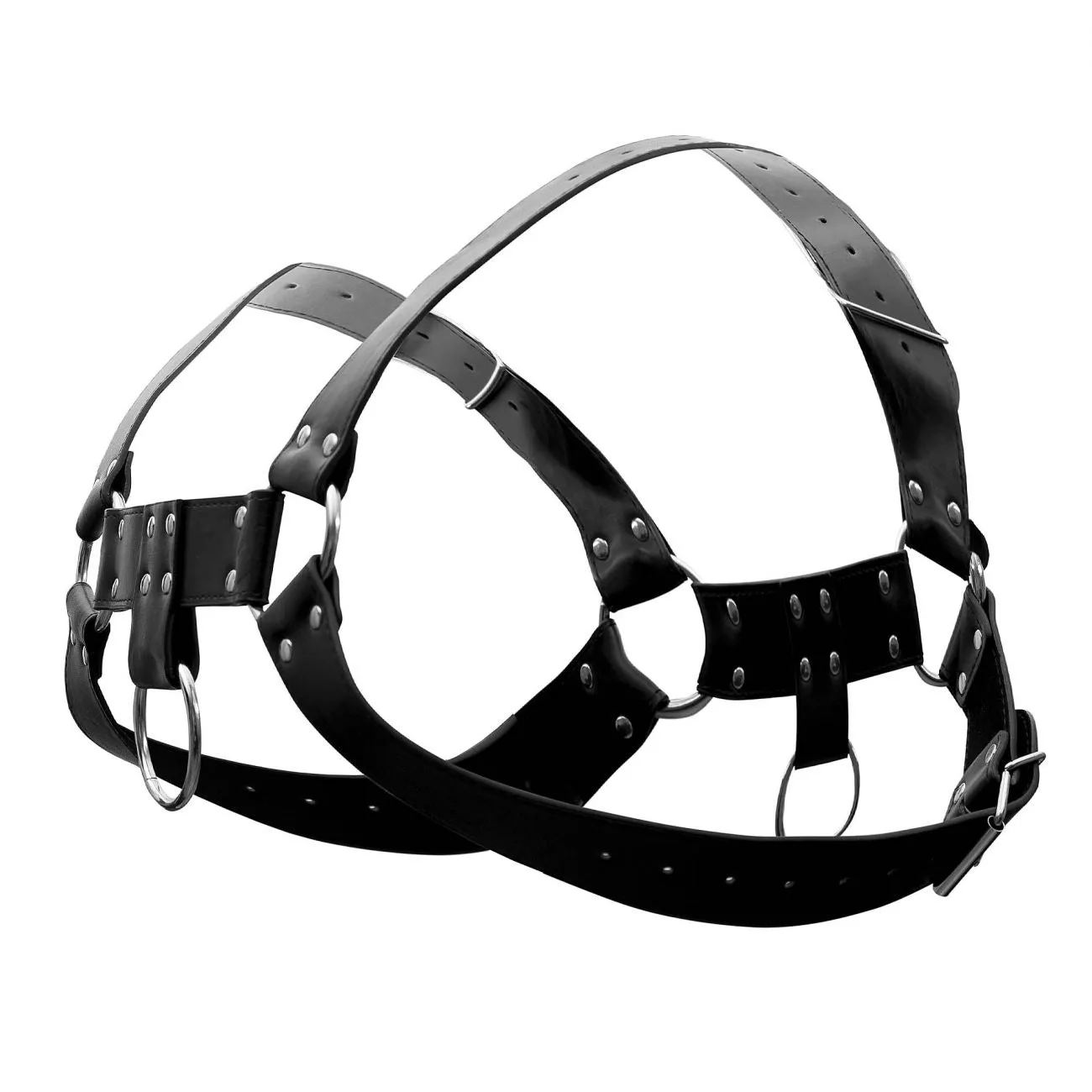 Bekleidung_Herren Power_Herrenunterwäsche Male Power 590-266 Leder Widder Geschirr Farbe Schwarz