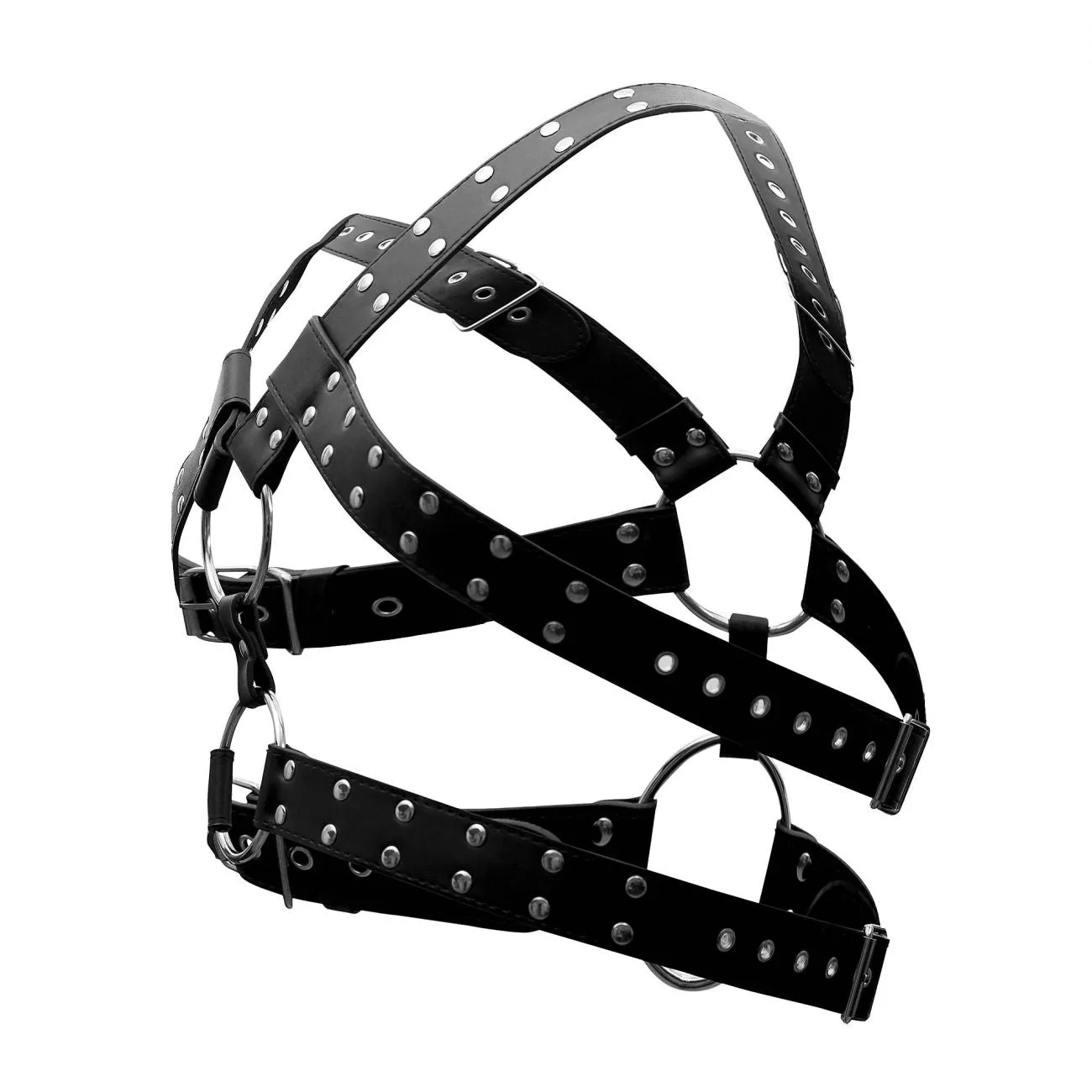 Bekleidung_Herren Power_Herrenunterwäsche Male Power 591-266 Leder-Zwillinge Geschirr Farbe Schwarz