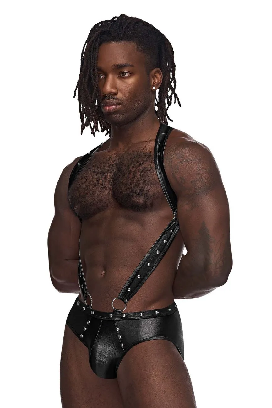 Bekleidung_Herren Power_Herrenunterwäsche Male Power PAK-154 Fetish Uranus Jockstrap Farbe Schwarz