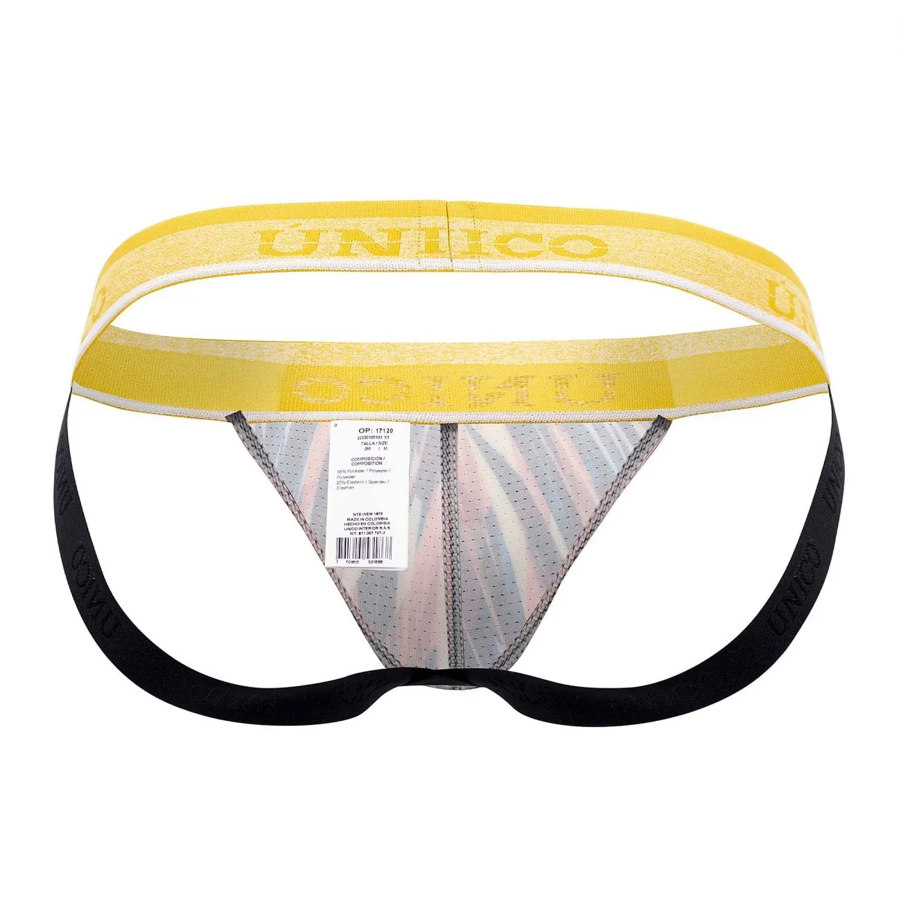 Bekleidung_Mundo Unico_Herrenunterwäsche Unico 22020301203 Fragmentierter Jockstrap Farbe 63-Bedruckt