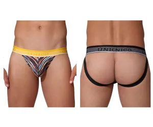 Clothing_Mundo Unico_Mens Underwear Unico 22020301203 Fragmentado Jockstrap Color 63-Printed