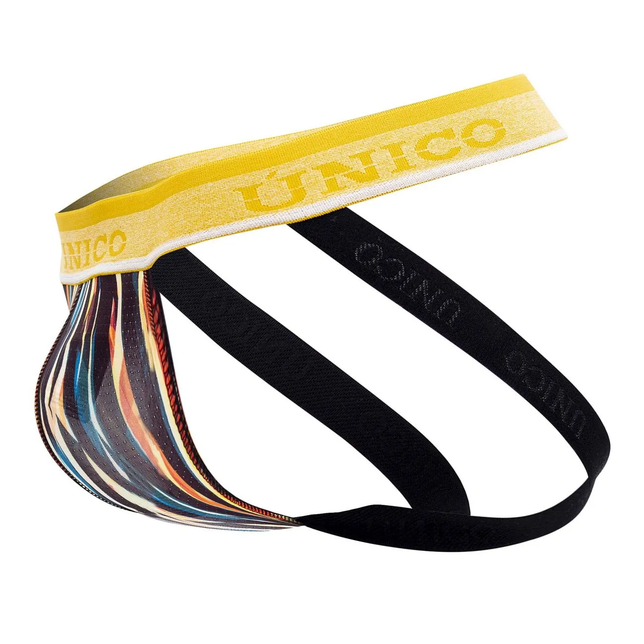 Bekleidung_Mundo Unico_Herrenunterwäsche Unico 22020301203 Fragmentierter Jockstrap Farbe 63-Bedruckt