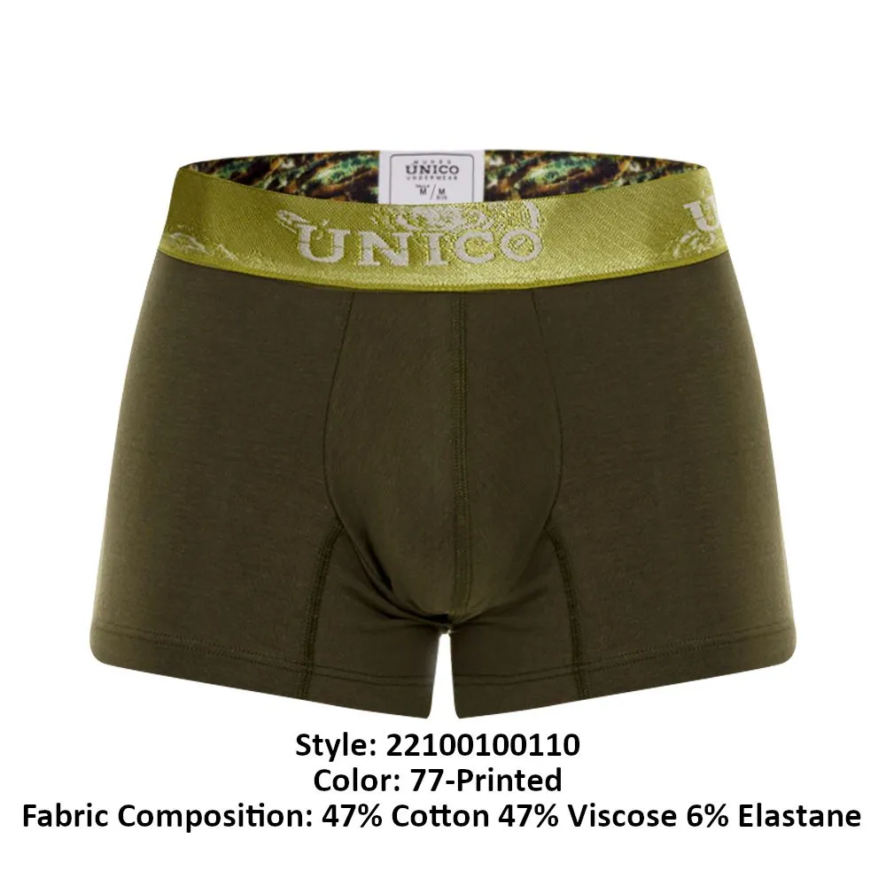 Bekleidung_Mundo Unico_Herrenunterwäsche Unico 22100100110 Zitrusfarbene Trunks Farbe 77-Bedruckt