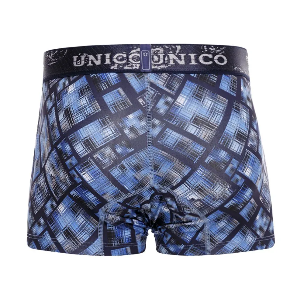 Kleidung_Mundo Unico_Herrenunterwäsche Unico 22100100115 Karo-Boxershorts Farbe 90-Bedruckt