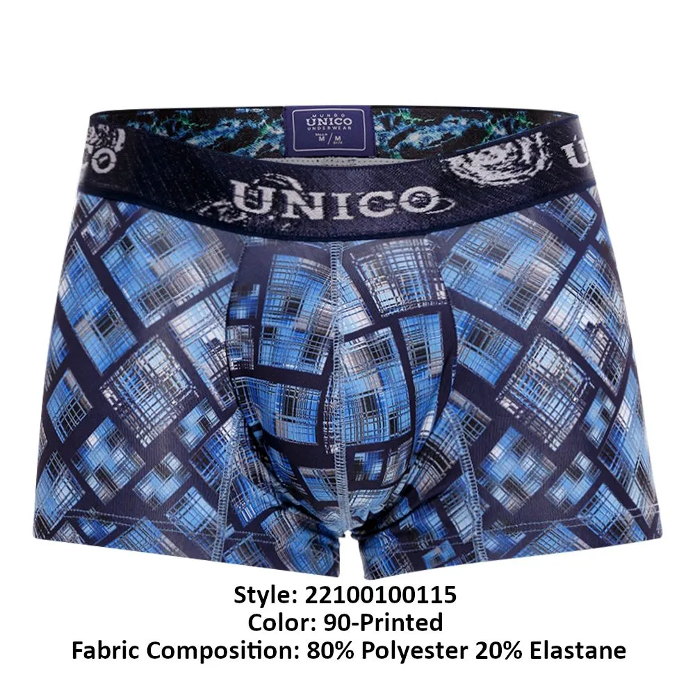 Kleidung_Mundo Unico_Herrenunterwäsche Unico 22100100115 Karo-Boxershorts Farbe 90-Bedruckt