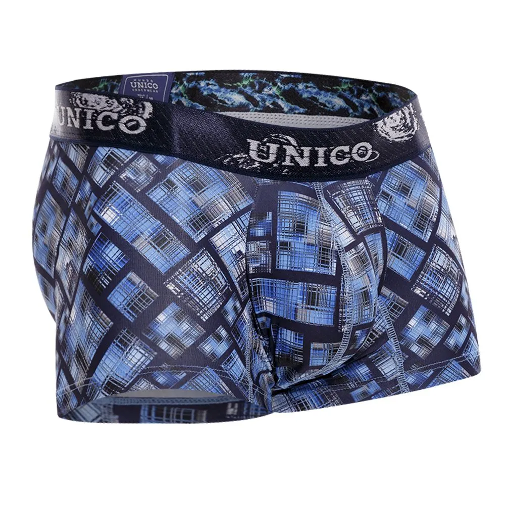 Kleidung_Mundo Unico_Herrenunterwäsche Unico 22100100115 Karo-Boxershorts Farbe 90-Bedruckt