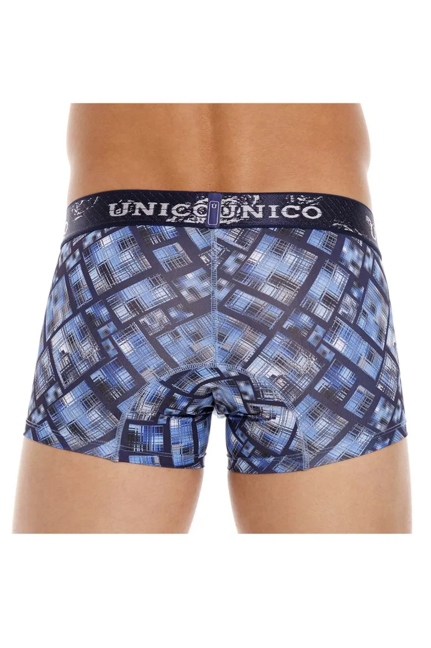 Kleidung_Mundo Unico_Herrenunterwäsche Unico 22100100115 Karo-Boxershorts Farbe 90-Bedruckt