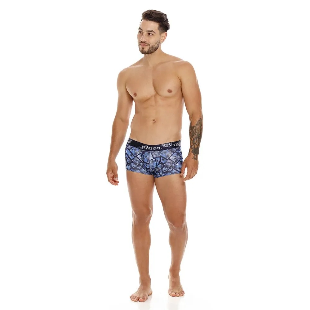 Kleidung_Mundo Unico_Herrenunterwäsche Unico 22100100115 Karo-Boxershorts Farbe 90-Bedruckt