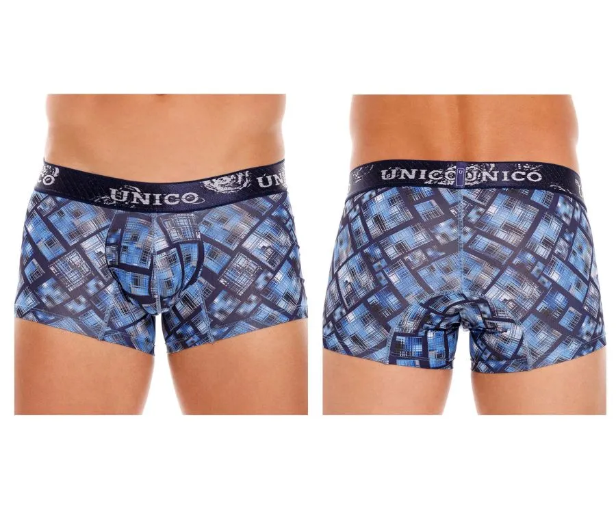 Kleidung_Mundo Unico_Herrenunterwäsche Unico 22100100115 Karo-Boxershorts Farbe 90-Bedruckt