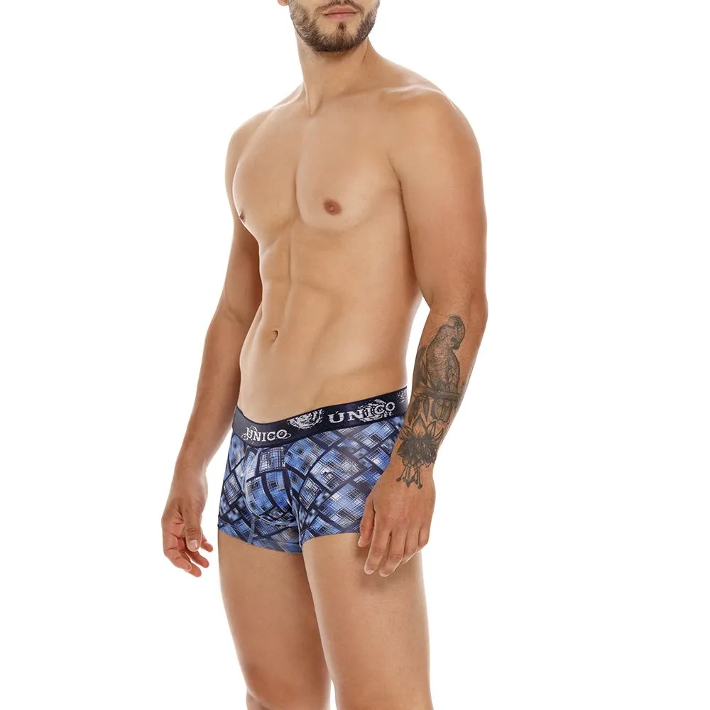 Kleidung_Mundo Unico_Herrenunterwäsche Unico 22100100115 Karo-Boxershorts Farbe 90-Bedruckt