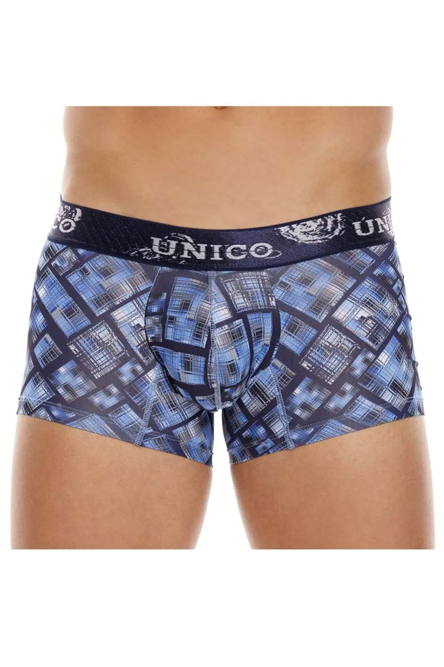 Kleidung_Mundo Unico_Herrenunterwäsche Unico 22100100115 Karo-Boxershorts Farbe 90-Bedruckt