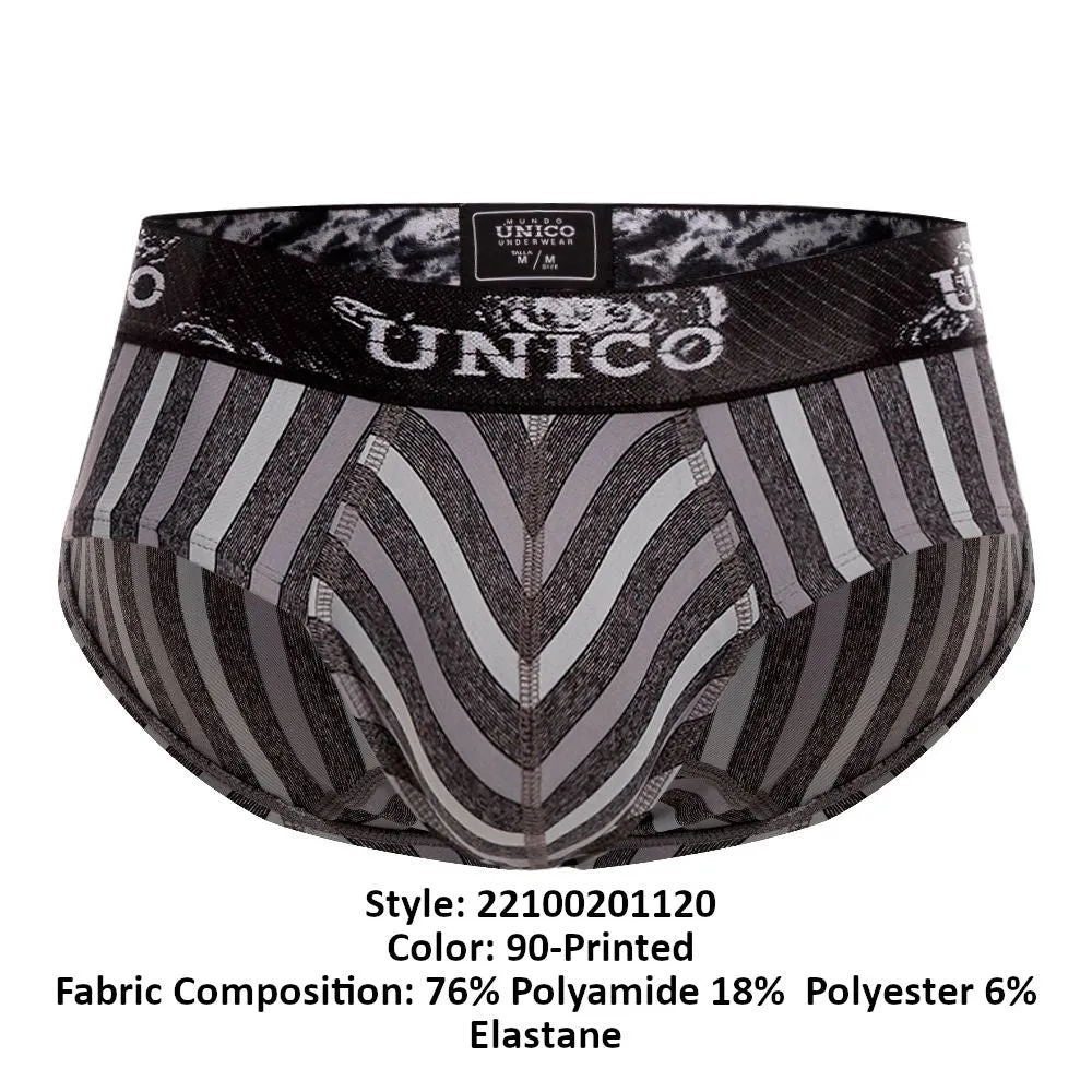 Bekleidung_Mundo Unico_Herrenunterwäsche Unico 22100201120 Granulado Slip Farbe 90-Bedruckt