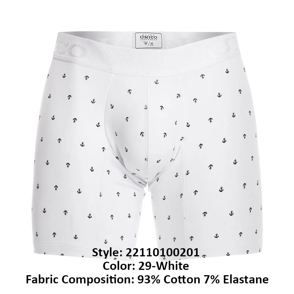 Bekleidung_Mundo Unico_Herrenunterwäsche Unico 22110100201 Naviero Boxershorts Farbe 29-Weiß