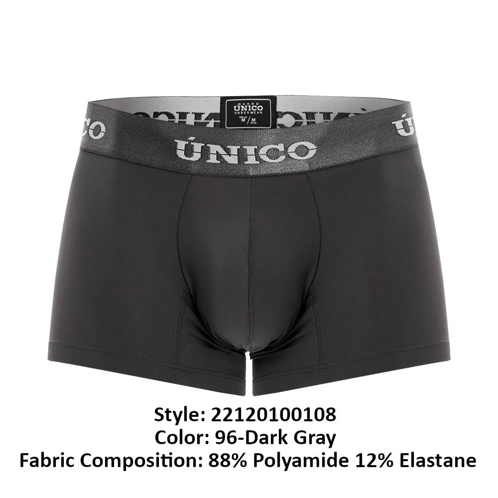 Bekleidung_Mundo Unico_Herrenunterwäsche Unico 22120100108 Asphalt M22 Boxershorts Farbe 96-Dunkelgrau