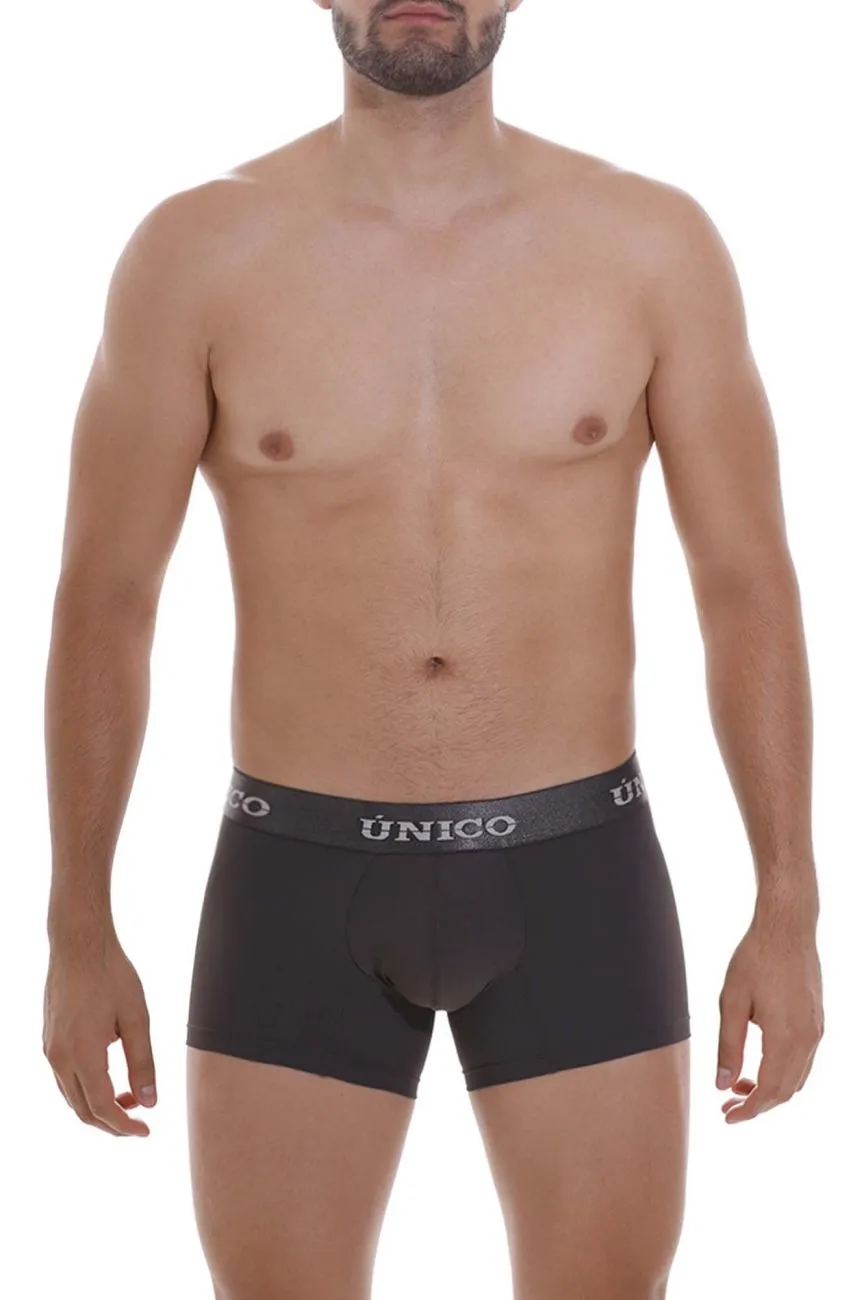 Bekleidung_Mundo Unico_Herrenunterwäsche Unico 22120100108 Asphalt M22 Boxershorts Farbe 96-Dunkelgrau