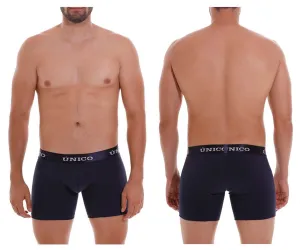 Clothing_Mundo Unico_Mens Underwear Unico 22120100202 Profundo A22 Boxer Briefs Color 82-Dark Blue