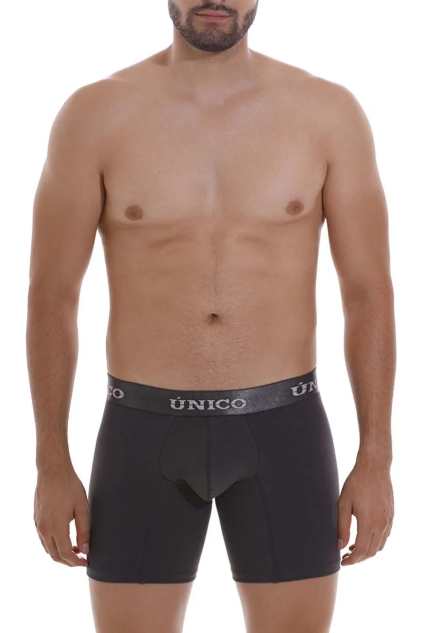 Bekleidung_Mundo Unico_Herrenunterwäsche Unico 22120100204 Asfalto A22 Boxershorts Farbe 96-Dunkelgrau