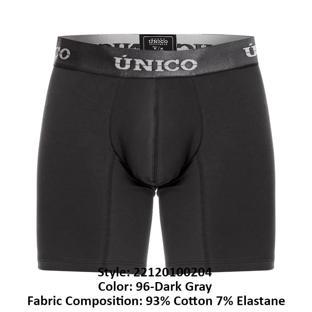 Bekleidung_Mundo Unico_Herrenunterwäsche Unico 22120100204 Asfalto A22 Boxershorts Farbe 96-Dunkelgrau