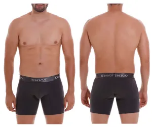 Clothing_Mundo Unico_Mens Underwear Unico 22120100204 Asfalto A22 Boxer Briefs Color 96-Dark Gray